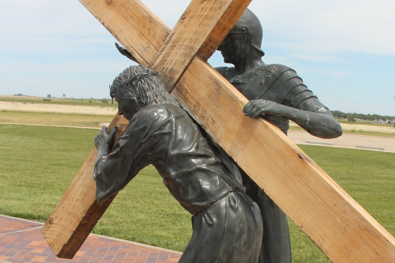 Station 2 at the Cross of Our Lord Jesus Christ in Groom, Texas.